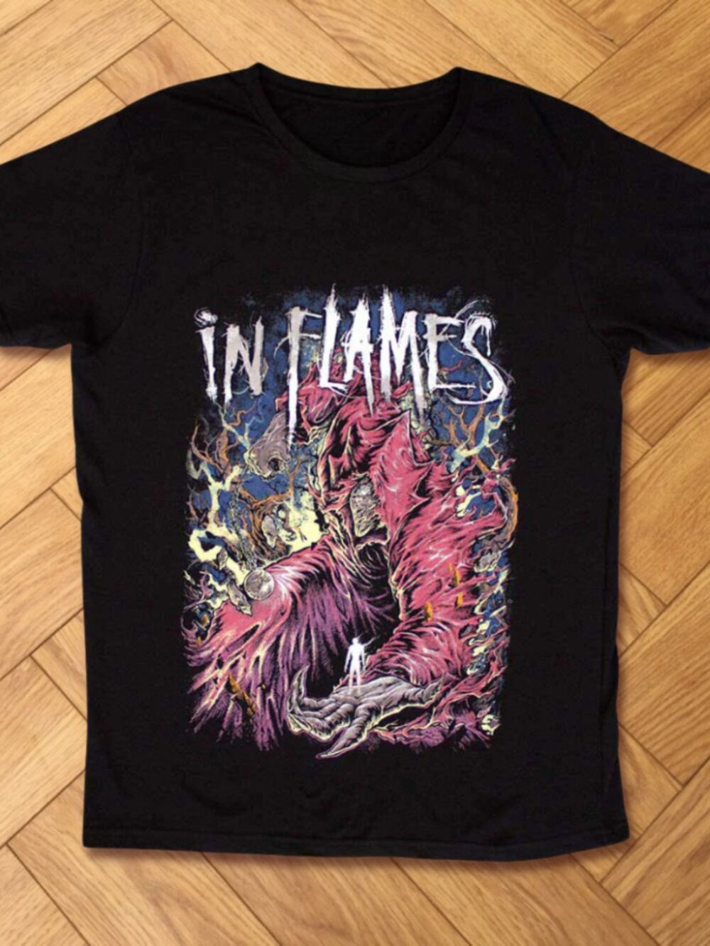 In Flames Nothing But Pain T-Shirt Metal Aesthetic Band Tee